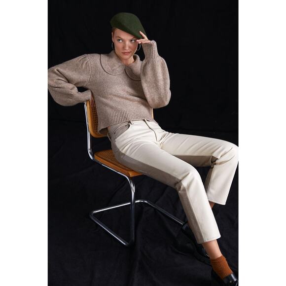 ASTR The Label Collared Puff-Sleeve Sweater - New Size Large - Picture 1 of 4